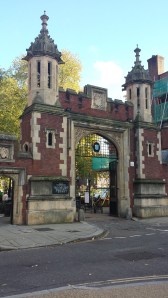 Gate of a legal institution in the Legal District... 